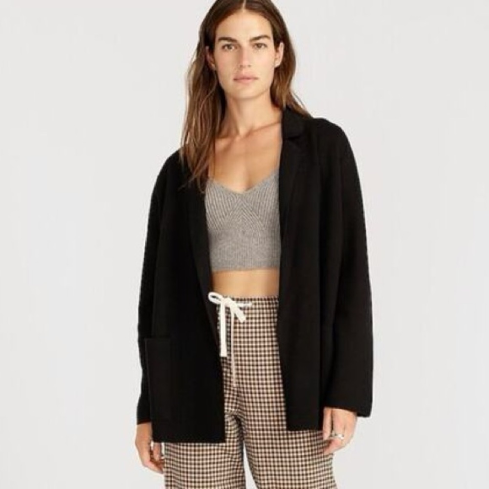 J.Crew Eloise sweater-blazer in Black 2X